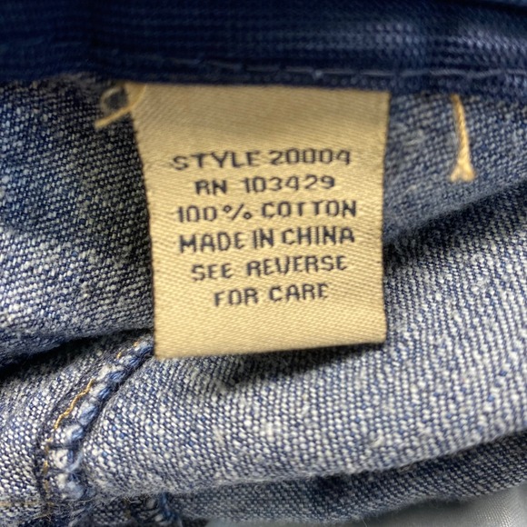 Vintage KHAKIS Women's Denim A-Line Skirt Blue Size 12 Pockets Zip Closure 90's - Picture 7 of 9